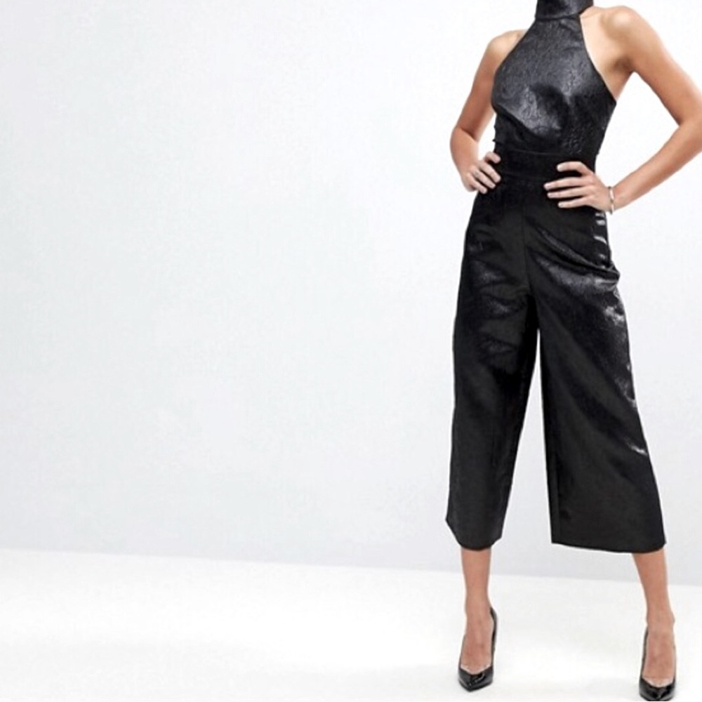 NWT ASOS DESIGN Tall Jumpsuit In Jacquard